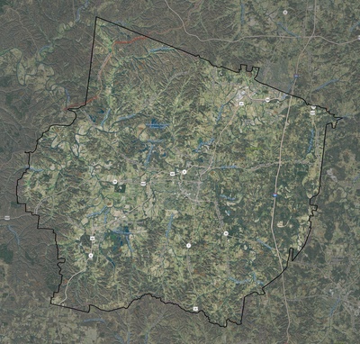 Maury County TN USGS imagery and topo map