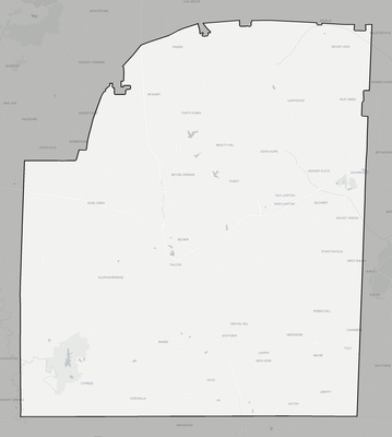 McNairy County TN county basemap context