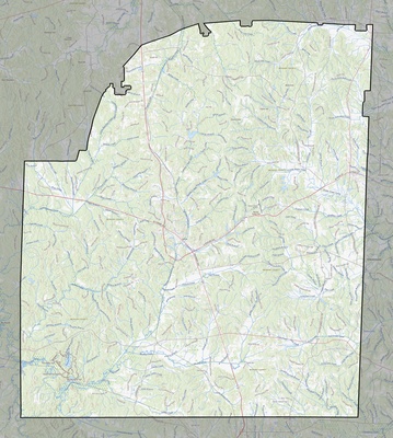 McNairy County TN USGS topo map