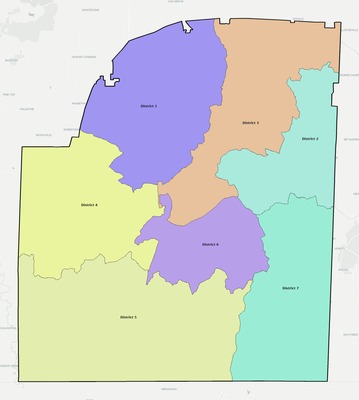 McNairy County TN townships and subdivisions map