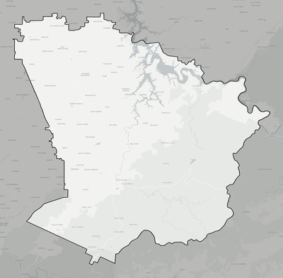 Monroe County TN county basemap context