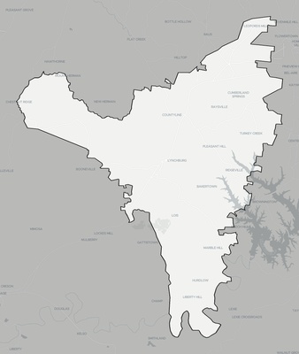 Moore County TN county basemap context