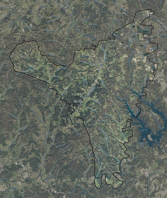Moore County TN USGS imagery and topo map