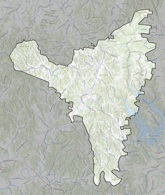 Moore County TN USGS topo map