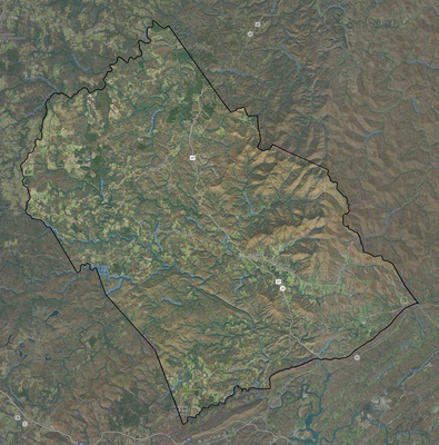 Morgan County TN USGS imagery and topo map