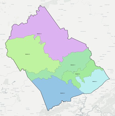 Morgan County TN townships and subdivisions map