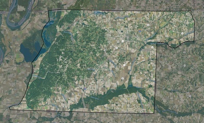 Obion County TN USGS imagery and topo map