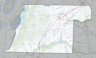 Obion County TN USGS topo map