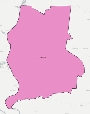 Perry County TN school district boundaries map