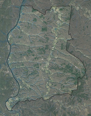 Perry County TN USGS imagery and topo map