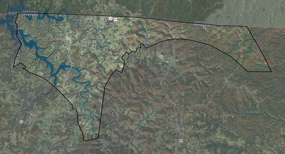 Pickett County TN USGS imagery and topo map