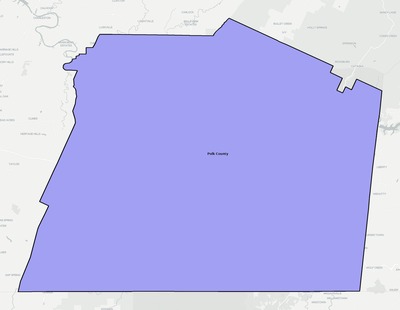Polk County TN school district boundaries map