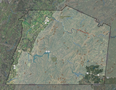 Polk County TN USGS imagery and topo map