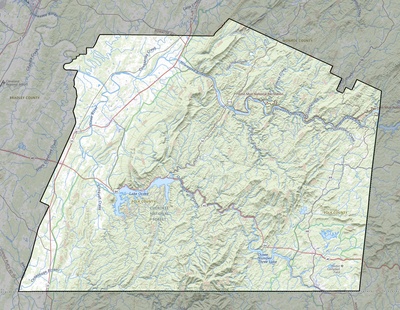 Polk County TN USGS topo map