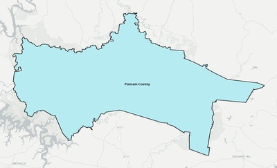 Putnam County TN school district boundaries map