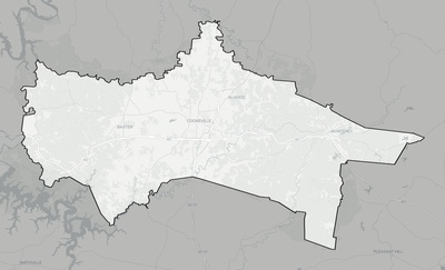 Putnam County TN county basemap context