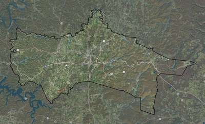 Putnam County TN USGS imagery and topo map