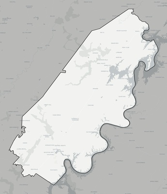 Rhea County TN county basemap context