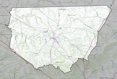 Robertson County TN USGS topo map