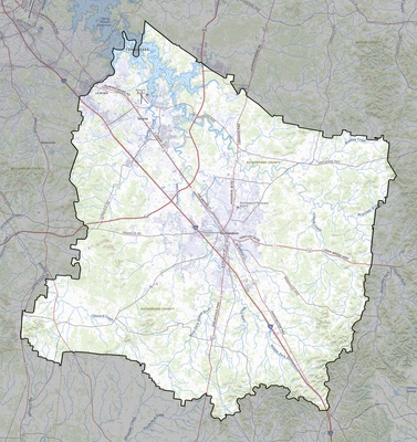 Rutherford County TN USGS topo map