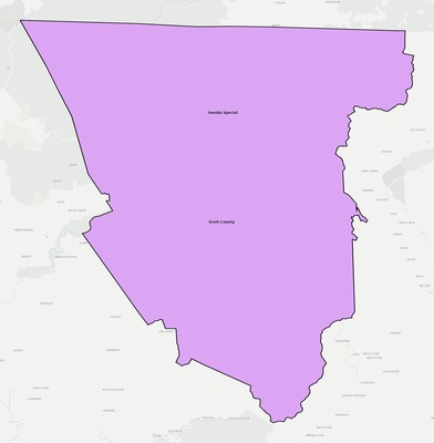 Scott County TN school district boundaries map