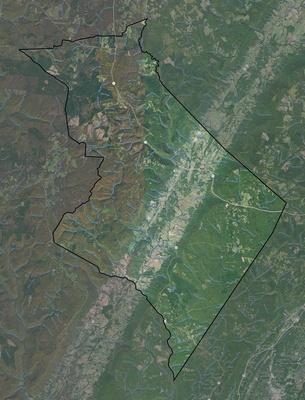 Sequatchie County TN USGS imagery and topo map