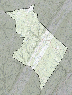 Sequatchie County TN USGS topo map