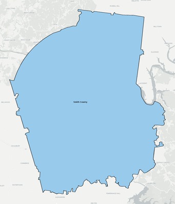 Smith County TN school district boundaries map