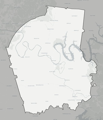 Smith County TN county basemap context