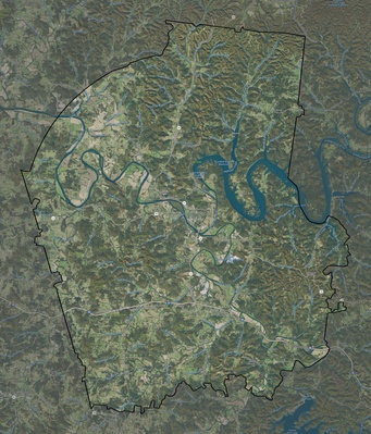Smith County TN USGS imagery and topo map