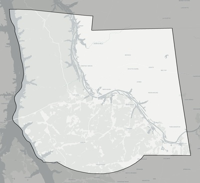 Stewart County TN county basemap context