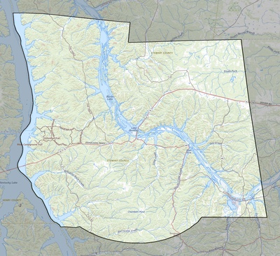 Stewart County TN USGS topo map