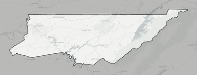 Sullivan County TN county basemap context