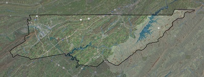 Sullivan County TN USGS imagery and topo map
