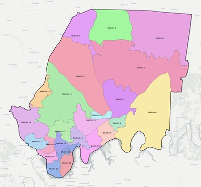 Sumner County TN county subdivision map preview