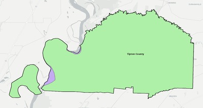Tipton County TN school district boundaries map