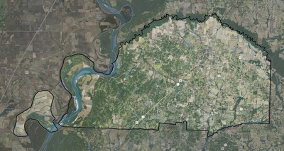 Tipton County TN USGS imagery and topo map