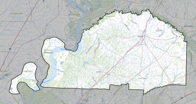 Tipton County TN USGS topo map