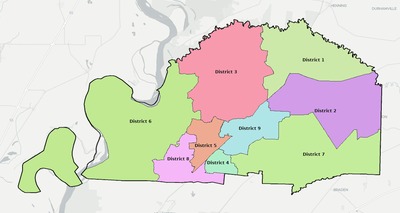 Tipton County TN townships and subdivisions map