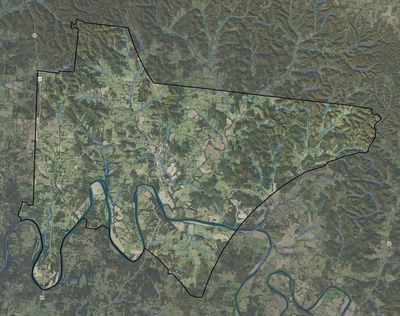 Trousdale County TN USGS imagery and topo map