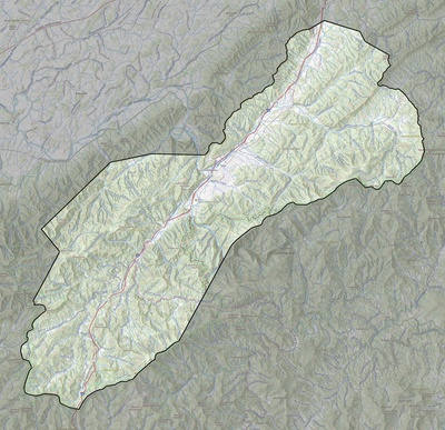 Unicoi County TN USGS topo map