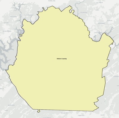 Union County TN school district boundaries map