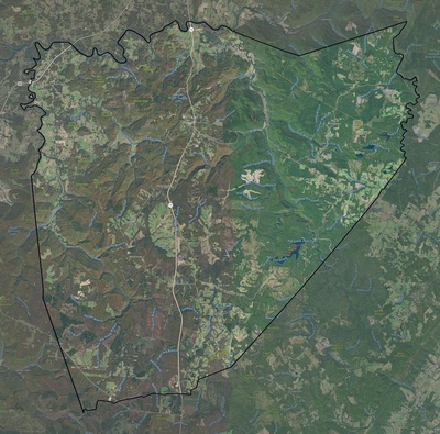 Van Buren County TN USGS imagery and topo map
