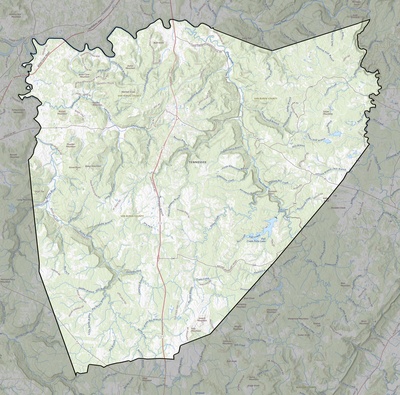 Van Buren County TN USGS topo map