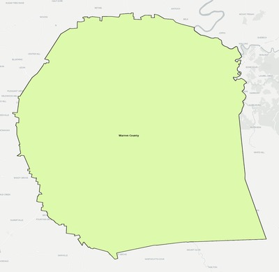 Warren County TN school district boundaries map
