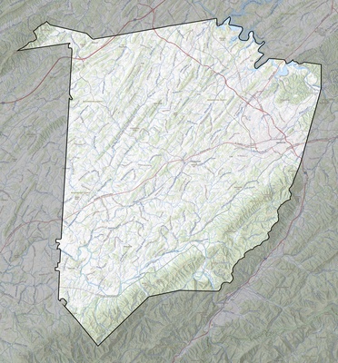 Washington County TN USGS topo map