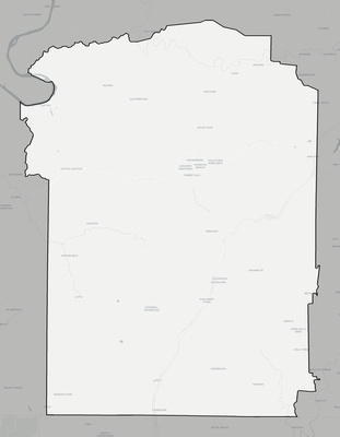 Wayne County TN county basemap context