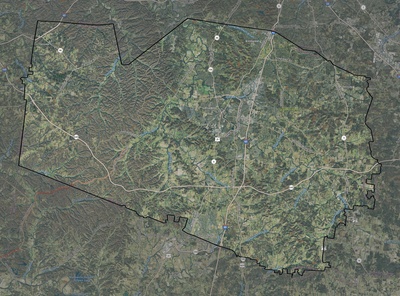 Williamson County TN USGS imagery and topo map