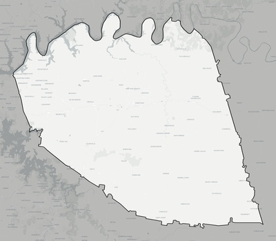 Wilson County TN county basemap context