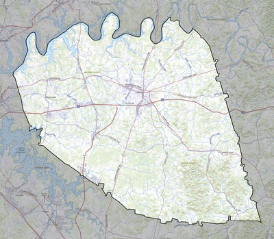 Wilson County TN USGS topo map